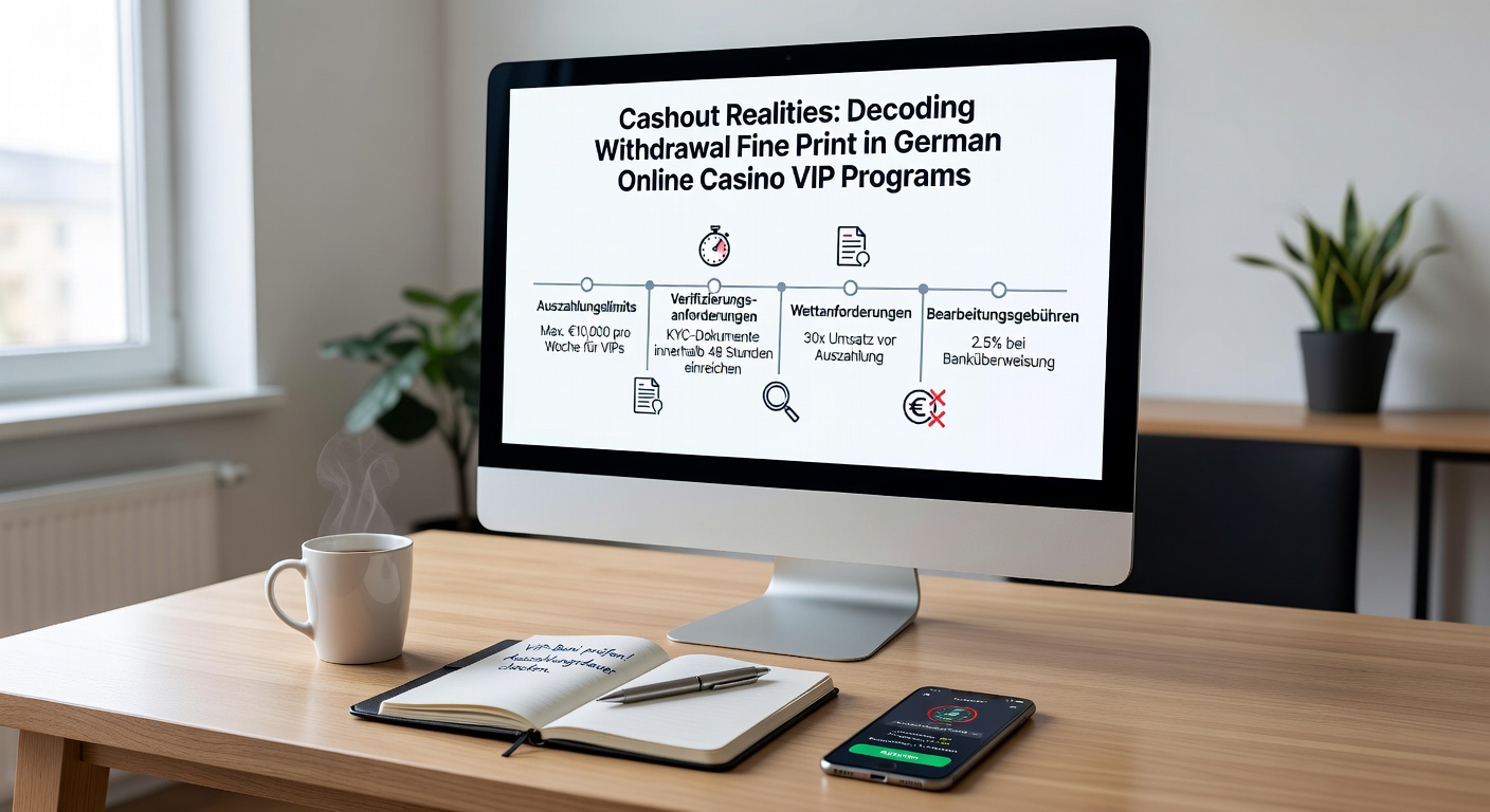 Detaillierte Infografik zu Auszahlungsprozessen, Limits und Wartezeiten in VIP-Programmen
