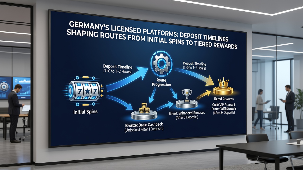 Diagramme zu Einzahlungs-Timelines und VIP-Routen in deutschen Casinos
