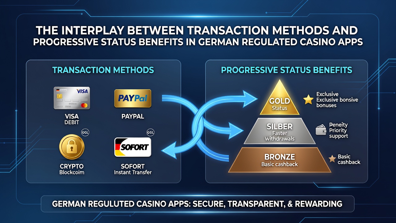 Übersicht über Transaktionsmethoden und Statusfortschritte in deutschen Casino-Apps