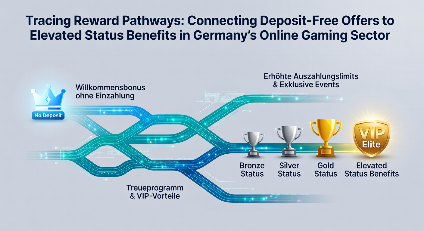 Darstellung von Belohnungspfaden in deutschen Online-Casinos mit Fokus auf No-Deposit-Angebote und VIP-Status